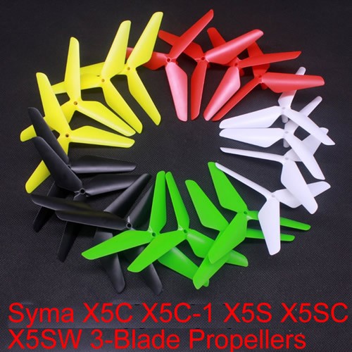 Pack of 4 Quadcopter Part for SYMA Mini Drone X5HW X5HC Spare Propeller Green