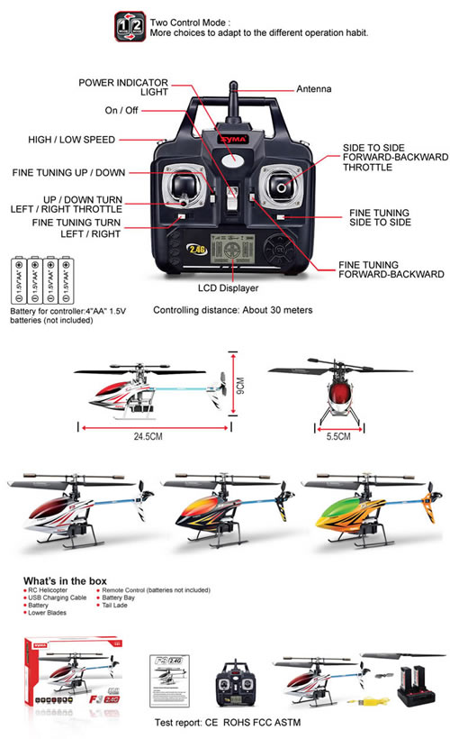 syma f3 helicopter