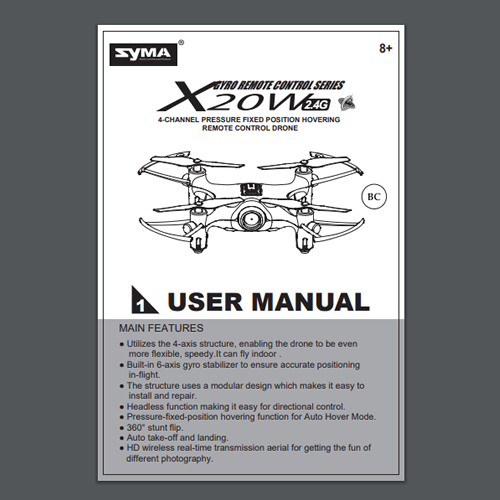 x20 pocket drone manual