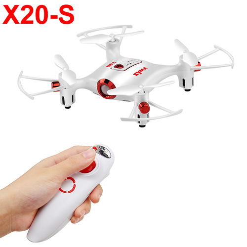 Syma X20-S With 4CH 6Axis Barometer Set Height Headless Gravity Control Nano Quadcopter White