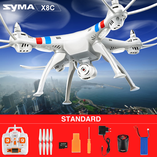 Syma X8C Venture with 2MP 5MP Wide Angle Camera 2.4G 4CH RC Quadcopter White