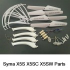 Syma X5S X5SW X5SC RC Drone Spare Parts Main Gear Set Motor Propellers Landing Tripod Gear Protective Ring With Screw