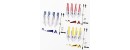 Syma 3 Set 3 Colors Syma S107G RC Helicopter Spare Parts Main Blades Set Replace Accessories