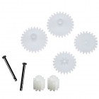 Syma 2pcs Main Motor Plastic Gear + Main Gear Set With Iron Shaft for Syma S107G RC Helicopter Accessories