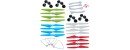 Syma 4 Colors 4 Set Blade Propeller White 4 Set Blade Covers + Protective Frame and Landing Gear for Syma X8 PRO X8PRO RC Quadcopter Drone Accessories