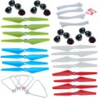 Syma 4 Colors 4 Set Blade Propeller White 4 Set Blade Covers + Protective Frame and Landing Gear for Syma X8 PRO X8PRO RC Quadcopter Drone Accessories