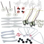 Syma Spare Parts CW CCW Motor Blade Propeller With 8pcs Blade Cover + Main Gear Blade Lockstitch Landing Gear Protective Frame Main Stand and Some Screw for Syma X8 PRO X8PRO RC Drone Quadcopter