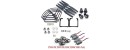 Syma Black Syma X8C X8W X8G X8HW X8HG Drone Parts Upgraded Version Landing Gear Blade Propeller Protect Frame Main Motors Gear ect.