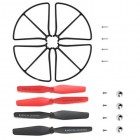 Syma 4pcs CW CCW Main Blade Propeller With Blade Cover + Protective Frame Black for Syma X56 X56W Folding RC Drone Quadcopter Spare Parts
