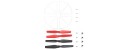 Syma 4pcs CW CCW Main Blade Propeller With Blade Cover + Protective Frame White for Syma X56 X56W Folding RC Drone Quadcopter Spare Parts