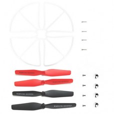 Syma 4pcs CW CCW Main Blade Propeller With Blade Cover + Protective Frame White for Syma X56 X56W Folding RC Drone Quadcopter Spare Parts