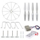 Syma 8pcs CW CCW Motor Blade Propellers + Main Gear Landing Skid Protective Frame 3.7V 500mAh Battery for Syma X5UW D360H RC Drone Quadcopter