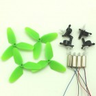 Syma RC Drone Spare Parts 8PCS CCW CW Motor 3Blade Propeller + 4PCS Motor Frame for Syma X26 X100 RC Quadcopter Fitting Replacement