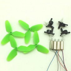 Syma RC Drone Spare Parts 8PCS CCW CW Motor 3Blade Propeller + 4PCS Motor Frame for Syma X26 X100 RC Quadcopter Fitting Replacement