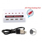 Syma JST Plug Docking Port White 6 in 1 Smart Charger for Syma X54HC X5HW X56 X56W RC Quadcopter for Syma S39 S32 S032 S006 RC Helicopter Spare Parts Battery Charging