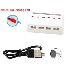 Syma XH4.0 Plug Docking Port White 6 in 1 Smart Charger for Syma X5A-1 X5HC/W X15W X21 X21W X9S RC Quadcopter Spare Parts Battery Charging