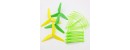 Syma Drone Spare Parts Upgrade 3 Blade Propeller(Yellow Green) + Landing Gear Protective Frame for Syma X5HC X5HW RC Quadcopter Accessory