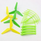 Syma Drone Spare Parts Upgrade 3 Blade Propeller(Yellow Green) + Landing Gear Protective Frame for Syma X5HC X5HW RC Quadcopter Accessory