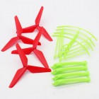Syma Drone Spare Parts Upgrade 3 Blade Propeller(Red) + Landing Gear Protective Frame for Syma X5HC X5HW RC Quadcopter Accessory