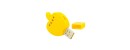 Syma 3.7V Lithium Battery USB Portable Charger(Yellow Apple Shape) 1 to 4/ 4 in 1 Drone Model Airplane Li po Battery Charger