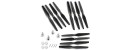 Syma 3 Sets Black Blade Propellers + Blade Lockstitch Iron Shaft Blade Cover for Syma X8C/W/G X8HC/W/G RC Quadcopter Blade Propellers Accessory