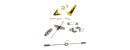 Syma Balance Bar + Tail Decoration(Yellow) + Upper Lower Blade Cilp for Syma S107G RC Helicopter