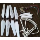Syma Motor 2A + 2B 4PCS Engine CW CCW Motors Main Blade Propellers + Landing Gear Protective Frame for Syma X25 X25W X25PRO X25 PRO RC Quadcopter