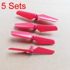 Syma 5 Sets Red Color Syma X13 RC Quadcopter Main Blade for X11 X11C X13 RC Drone Blade Propellers Replacement Spare Parts