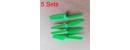 Syma 5 Sets Green Color Syma X13 RC Quadcopter Main Blade for X11 X11C X13 RC Drone Blade Propellers Replacement Spare Parts
