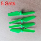 Syma 5 Sets Green Color Syma X13 RC Quadcopter Main Blade for X11 X11C X13 RC Drone Blade Propellers Replacement Spare Parts