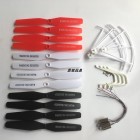 Syma 3 Colors 3 Sets Blade Propellers + CW CCW 4PCS Motor 2A + 2B + Landing Gear Protective Frame for Syma X5UC X5UW X5UW-D RC Quadcopter Drone Spare Parts