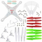 Syma 3 Sets 3 Colors Blade Propellers + Motor Frames Landing Skid Protective Ring Lampshade Main Body and Body Screw for Syma X5C RC Quadcopter