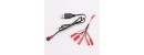 Syma 5 in 1 JST Battery Charging Wire + USB Charging Line for Syma X56 X56W X54HW X54HC RC Drone Quadcopter Spare Parts Battery