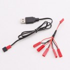 Syma 5 in 1 JST Battery Charging Wire + USB Charging Line for Syma X56 X56W X54HW X54HC RC Drone Quadcopter Spare Parts Battery