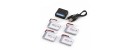 Syma 4 in 1 Smart Charger With 4 PCS 3.7V 500mAh Battery for Syma X5C X5C-1 X5S X5SC X5SC X5SW X5SW-1 RC Quadcopter Drone