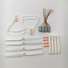 Syma CW CCW Motor 2A and 2B Blade Propellers(White) + Protective Frame Landing Skid for Syma X8 X8SC X8SW Drone RC Quadcopter BestSelling