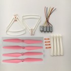 Syma CW CCW Motor 2A and 2B Blade Propellers(Pink) + Protective Frame Landing Skid for Syma X8 X8SC X8SW Drone RC Quadcopter BestSelling