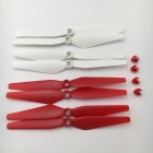 Syma Red White 2 Sets 2 Color Main Blade Propellers + 4 PCS Red Blade Covers for Syma X8 X8SC X8SW Drone RC Quadcopter BestSelling