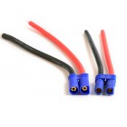 Syma Assembled Model Aircraft Lithium Battery Plug EC5 Male and Female With Wire 1 Pair 10# 12CM Long BestSelling