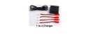 Syma 4 in 1 Charger Set + 4PCS Battery Charging Conversion Line for Syma X54HC X54HW X56 X56W Folding RC Quadcopter Drone Spare Parts Battery Charging