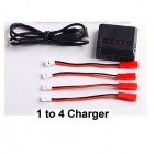 Syma 4 in 1 Charger Set + 4PCS Battery Charging Conversion Line for Syma D5500WH RC Quadcopter Drone Spare Parts Battery Charging