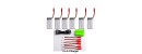 Syma 6 in 1 Charger Set + 6PCS Battery Charging Conversion Line With 6PCS 3.7V 850mAh Battery for Syma D5500WH RC Quadcopter Drone
