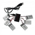 Syma 6in1 Balance Charger With 6PCS 3.7V 700mAh Battery for Syma X5 X5C X5S X5SC X5SW RC Quadcopter Drone BestSelling