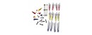 Syma 3 Colors 4 Piece Suit Main Blade Tail Blade Tail Decoration Balance Bar for Syma S107G RC Helicopter