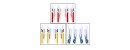 Syma 3 Sets 3 Colors Red Yellow Blue Main Blade for Syma S107G RC Helicopter