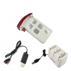 Syma 3 in 1 Charger Box With 3.7V 500mAh Battery 1 PCS + USB Charging Wire for Syma X5UW D360H RC Quadcopter