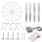 Syma 8pcs CW CCW Motor Blade Propellers + Main Gear Landing Skid Protective Frame 3.7V 500mAh Battery for Syma X5UC X5UW-D RC Drone Quadcopter