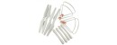 Syma White Three Piece Set Blade Propellers Protective Frames Landing Gears for Syma X8S X8SC X8SW X8SW-D X8PRO X8 PRO Large RC Quadcopter Bestselling
