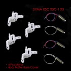 Syma Free shipping /Syma X5C Parts 4pcs Motor & 4pcs Motor Base Cover for syma X5C X5C-1 X5 RC Quadcopter BestSelling