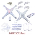 Syma X5C X5 Spare Parts Shell Motor Propeller Main Blade Landing Gear Kit Protection Ring Frame Remote Control Drone Accessories BestSelling
